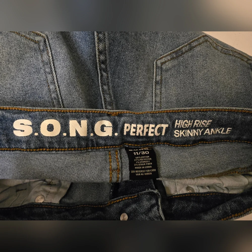 S.O.N.G. Perfect High Rise Skinny Ankle Jeans – Size 11/30 (30x26) - Picture 3 of 4